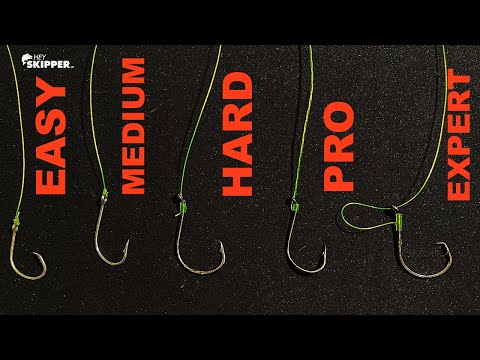 5 Levels of Knots for Hook Tying! (SIMPLE- EXPERT)