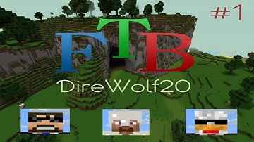 Minecraft | Feed the Beast | Direwolf20 Episode 1 : Getting Started!