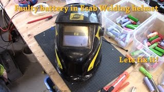 DIY Fixing  Esab Origo tech welding helmet (Batteries)