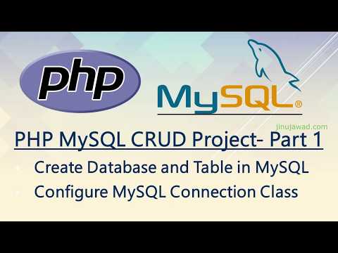 Create Database and Table-PHP MySQL CRUD Application-Part 1