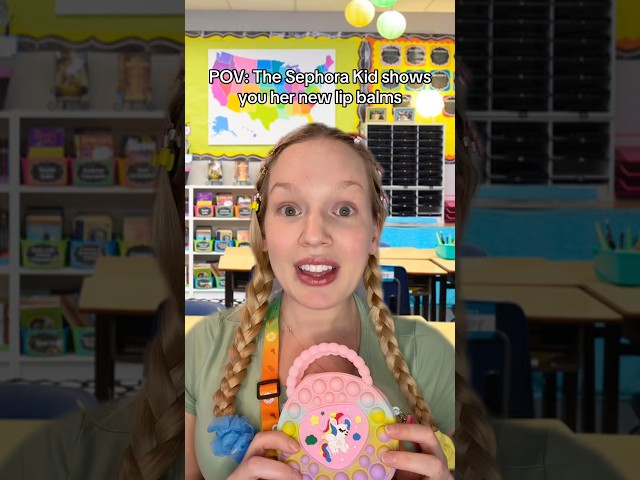 POV: The Sephora Kid shows you her new lip balms #asmr #shorts