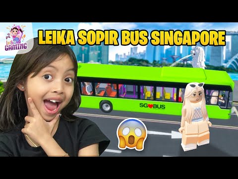 LEIKA KASIH TUTORIAL MENGEMUDI BUS MAHAL DI SINGAPURA ❤‍🔥 SINGAPORE ROLEPLAY [ROBLOX INDONESIA]