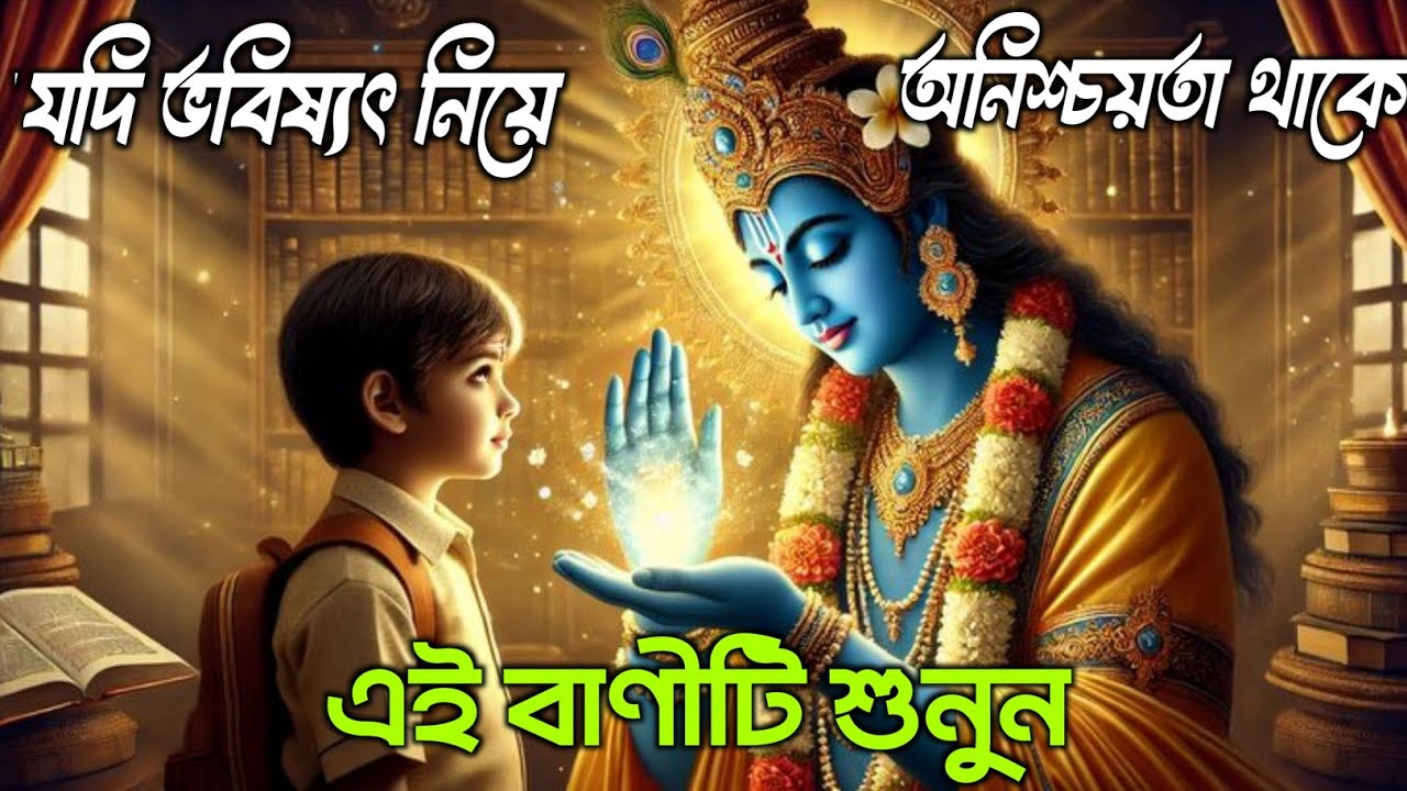 যদি ভবিষ্যৎ নিয়ে অনিশ্চয়তা থাকে, শ্রীকৃষ্ণের এই বাণীটি শুনুন | ভয়, হতাশা ও সমস্যা দূর করুন |