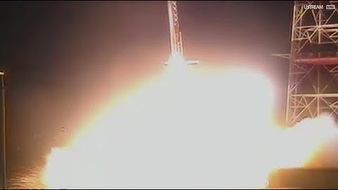 Nighttime Rocket Launch Creates Colorful Clouds in Space