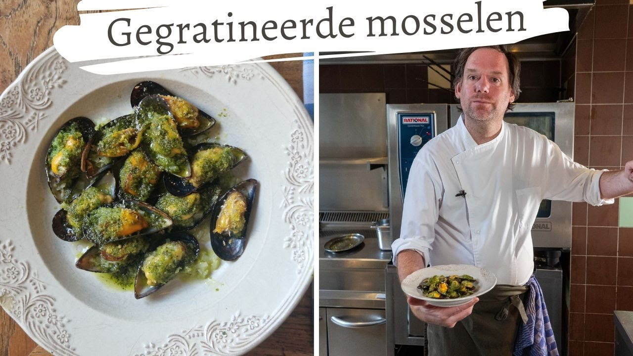 Koken met Rik de Jonge: Gegratineerde mosselen met jalapeñopeperboter