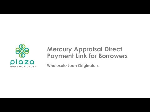 Mercury Appraisal Direct Payment Link for Borrowers