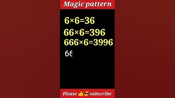 Magic Pattern ! Pattern In Maths ! #maths #shorts