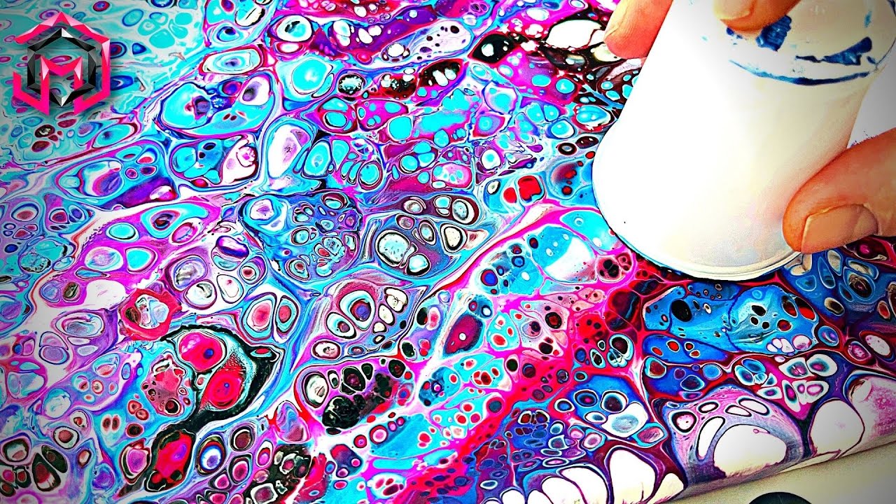 UNBELIEVABLE!!! Flip and Lip Acrylic Pouring Abstract Art Tutorial and ...