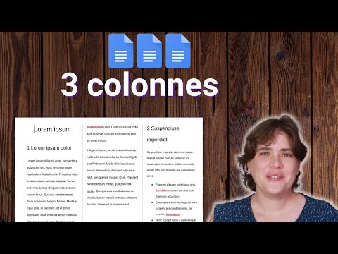 Présenter un texte en plusieurs colonnes avec Google Docs