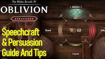 Oblivion Remastered Speechcraft guide, persuasion explained, how to persuade in The Elder Scrolls 4