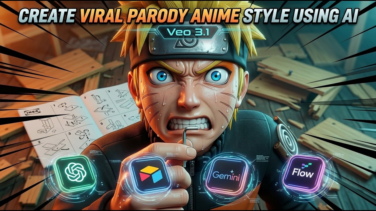 How to Make High-Octane 3D Anime Parodies That Go Viral (Veo 3.1)