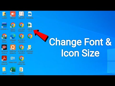 How To Change Icon Size In Windows 10 | how to change the default windows 10 system font