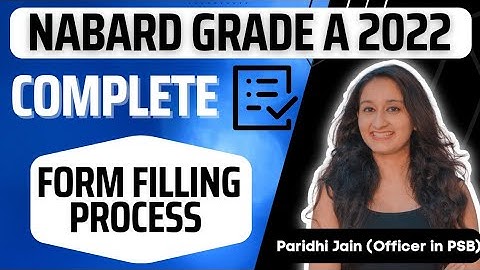 NABARD Grade A FORM FILLING Process | NABARD Registration form step by step