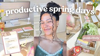 weekly reset, productive work days, & office decor updates!🎧🌷 screenshot 1