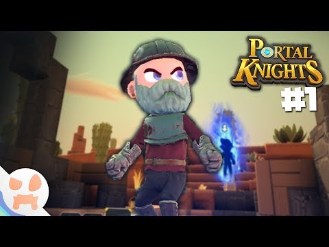 ANGRY BLUE KNIGHT! | Portal Knights Ep 1 - Humble Bundle July