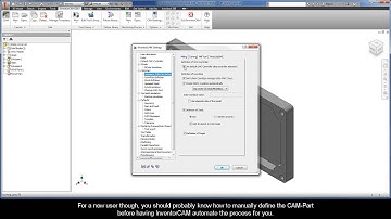 InventorCAM Jumpstart - Create a New Milling CAM Project