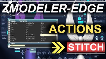 ZBrush - ZModeler Edge(Actions) - "Stitch"