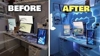 Cleaning My MESSY Gaming Setup! Decorating + Room Reset screenshot 2