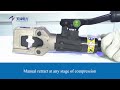 Tianze portable hand operated hydraulic crimping tool HC-50 for Cu/Al lugs 240 mm2 50kN pressure