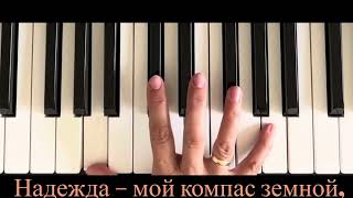 НАДЕЖДА «караоке» с мелодией на фортепиано
