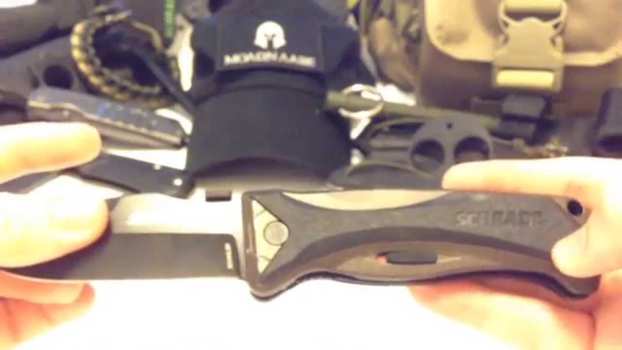 knife sharpener Schrade SCHA6LBR Best Budget EDC/ Tactical Assisted Opening Knife