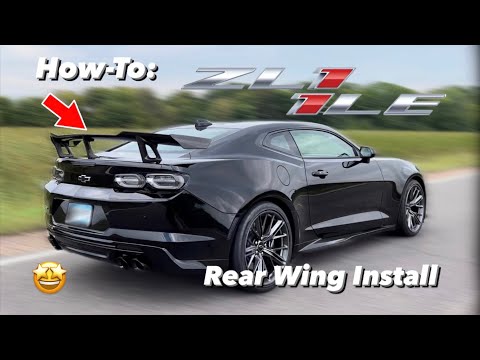 How-To Series: ZL1 1LE Rear Spoiler Install // Carbon Fiber Wing