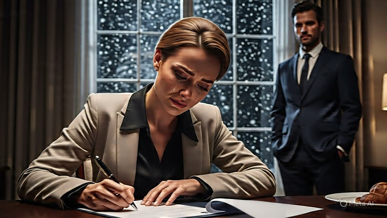 В тихий, торжественный вечер она со слезами на глазах подписала документы о разводе — миллионер т...