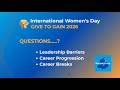 IWD 2026 | Women, Leadership & Career Breaks