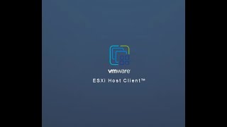 ESXi Host Client | Changing session timeout settings