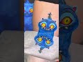 Three blue characters, let's erase them 😄 #trending #art