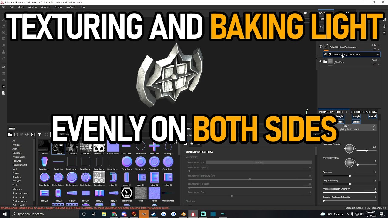 Texturing And Baking Light In Substance Painter For Secondlife