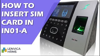 How to insert SIM card in IN01-A