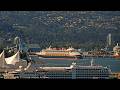 🔴 LIVE: Disney Magic & Silverseas Silver Moon in Vancouver | Alaska Cruise Ships | May 21