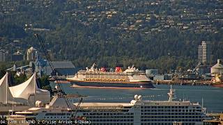 🔴 LIVE: Disney Magic & Silverseas Silver Moon in Vancouver | Alaska Cruise Ships | May 21