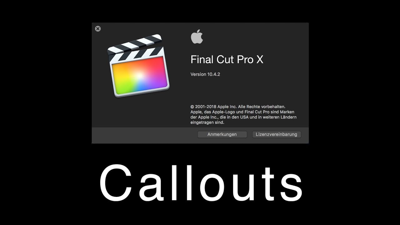 callouts final cut pro x free