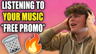 Listening To YOUR MUSIC *FREE Promo Giveaway*