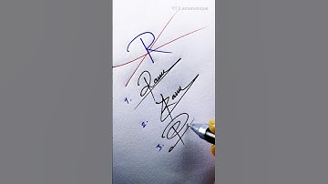 How to sign the letter R ?♥️