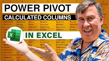 Excel - Calculated Columns in Excel Power Pivot - Episode 1260