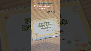 Emotions matching activity #emotions #learnemotions #busybook #activityforkids #fyp #shorts #etsy