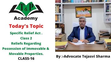 SPECIFIC RELIEF ACT-1963 ,   Rectification, cancillation , Recession of contract.