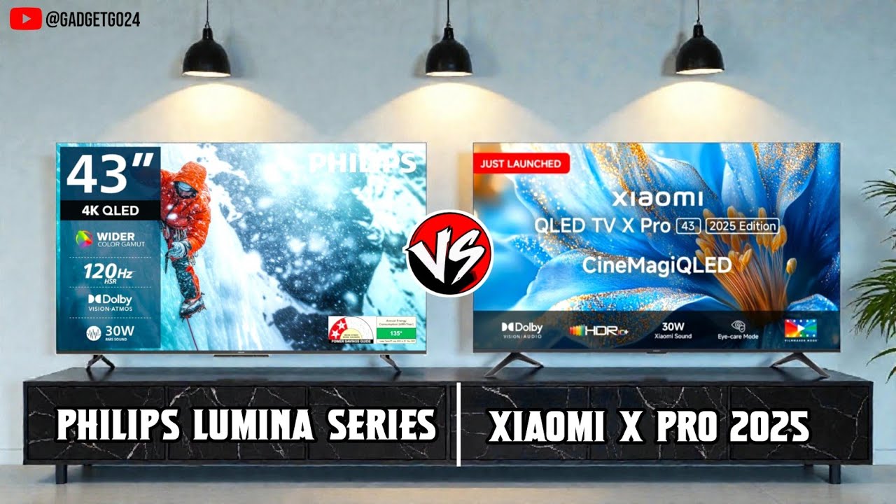 Philips Lumina Series 43″ vs Xiaomi X Pro 43″ | Best 4K QLED Smart TV Comparison 2026