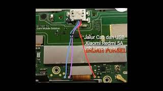 jalur usb /charger xiaomi redmi 5a dual sim/single sim
