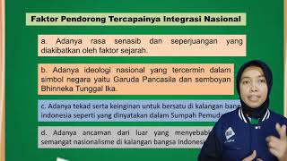 Faktor-Faktor Pembentuk Integrasi Nasional