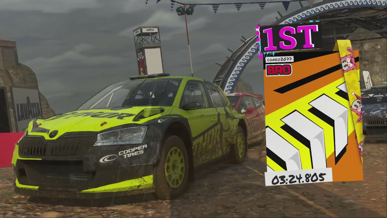 Dirt5 Game Play on ps5 - car crash