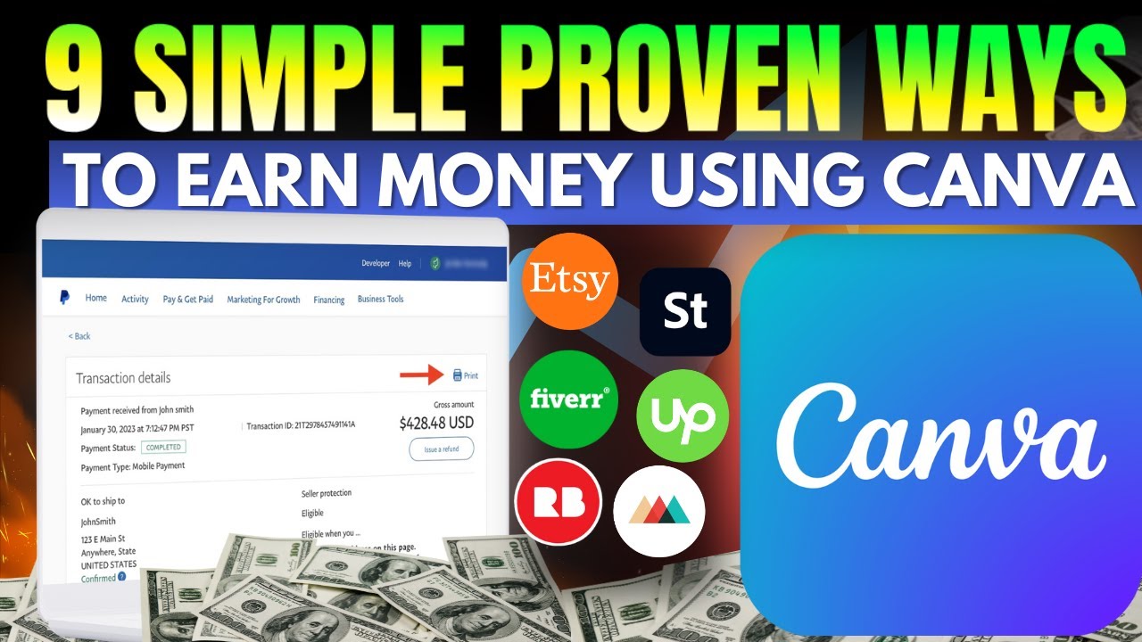 9 Easiest and Proven Way to Make Money with Canva in 2025 - YouTube