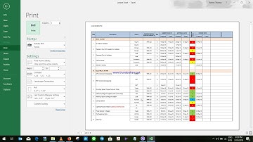 របៀបព្រីនលើMicrosoft Excel អោយចេញចំណងជើងនៅគ្រប់ទំព័រ, How to set Print Tittles in micorsoft excel