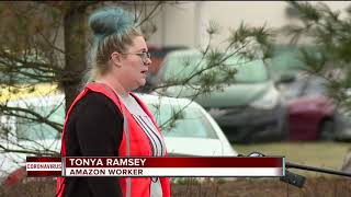 Amazon workers walk off the job