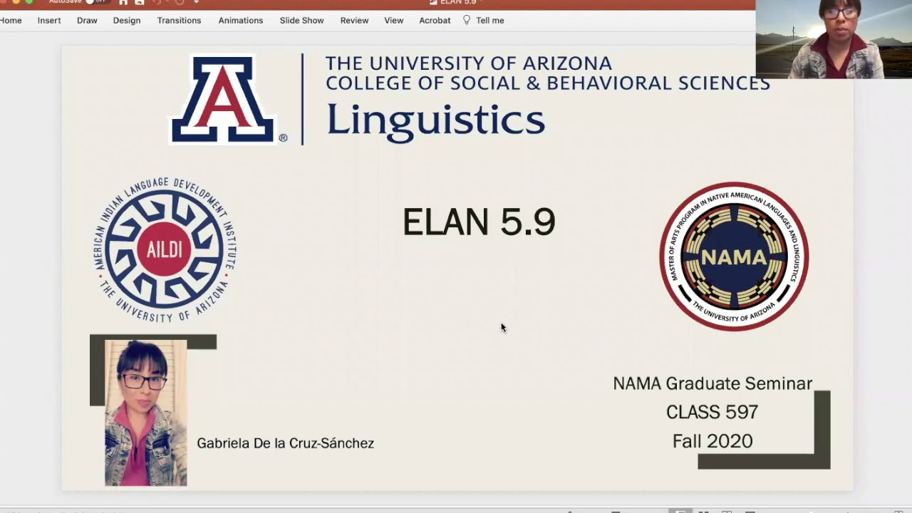 Tutorial en el uso de ELAN 5.9 para la documentación y descripción lingüistica