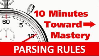 01 Parsing Rules