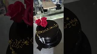 Anniversary Special Cake Theme Based Cake with Natural Red roses 100 Percent Eggless and Pure Cake
